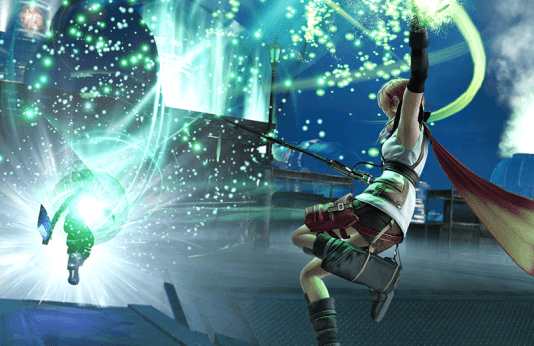 Se muestra la versión de PS4 de Dissidia Final Fantasy