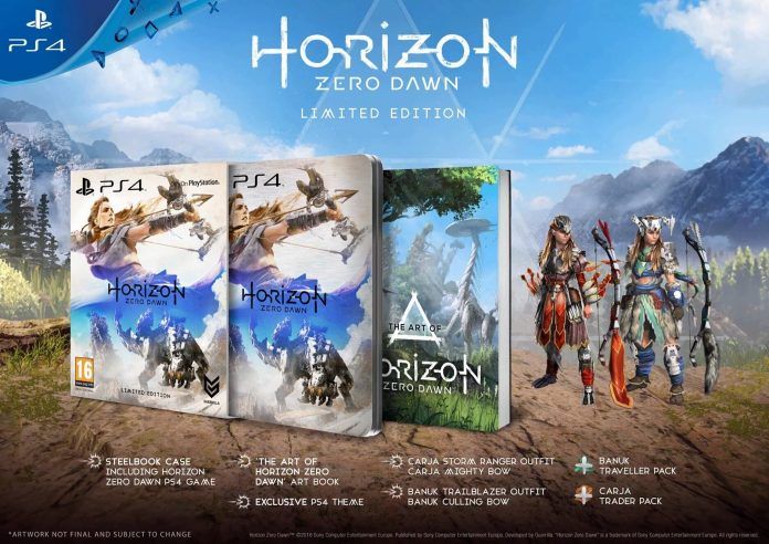 Caratula y ediciones especiales para 'Horizon: Zero Dawn' - AllGamersIn
