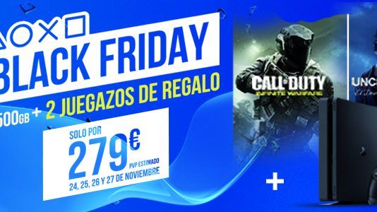 Ofertón para celebrar el Black Friday: PlayStation 4, con dos juegos, por 279€
