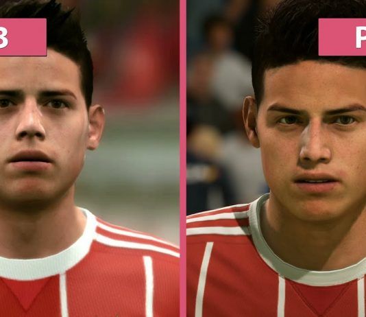 Comparativa gráfica de 'FIFA18' PS4 vs PS3
