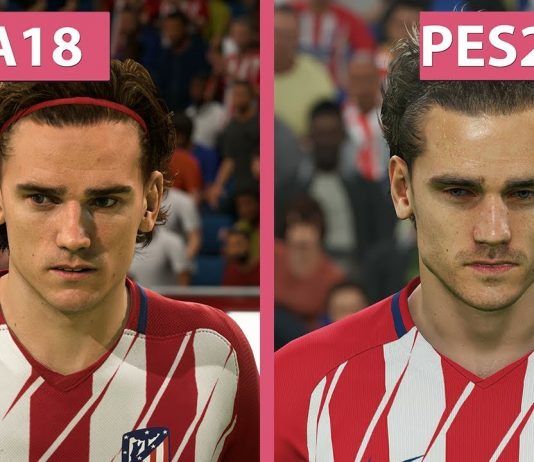 Comparativa gráfica: 'PES 2018' vs 'FIFA 18'