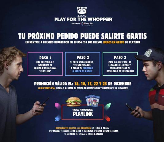 PlayStation y Burger King lanzan "Play for the Whopper", reta al repartidor con PlayLink