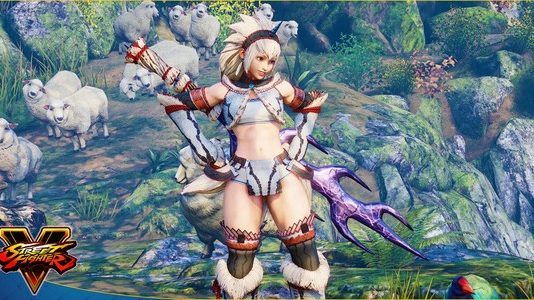 Los luchadores de 'Street Fighter V' se vestirán de 'Monster Hunter: World'