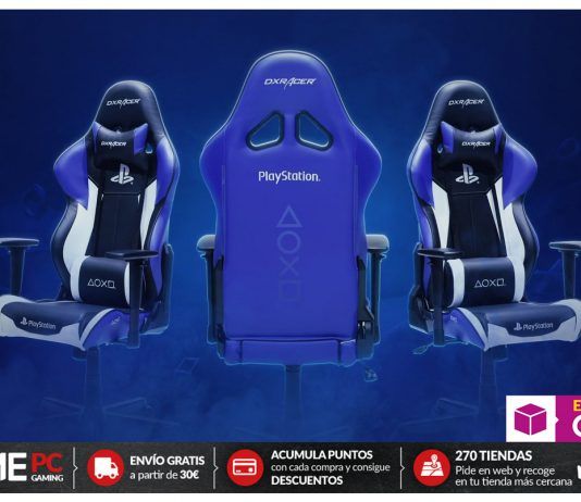 Reposa tus posaderas sonyers como se merece con la Silla Gaming DX RACER Edición Limitada PlayStation