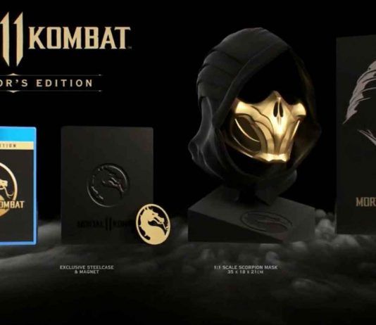 La Kollector's Edition de Mortal Kombat 11 incluye una máscara de Scorpion a tamaño real