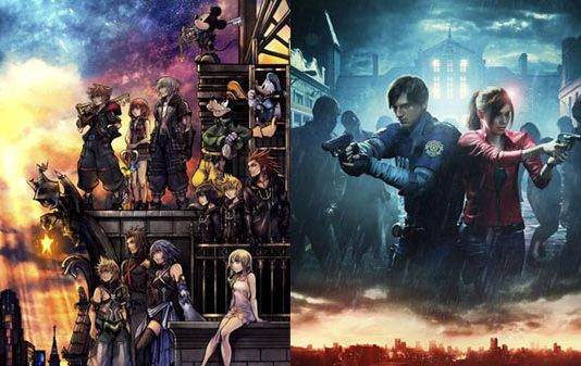 Kingdom Hearts III y Resident Evil 2 Remake arrasan en Japón