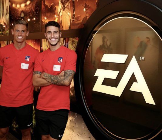 Así fue la visita guiada del Atlético de Madrid a la sede de EA Sports con sesión de captura para FIFA 20