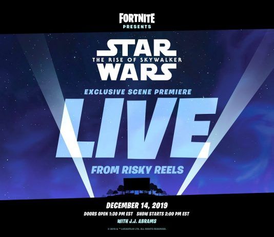 Fortnite tendrá evento y ofrecerá metraje exclusivo de Star Wars: The Rise of Skywalker