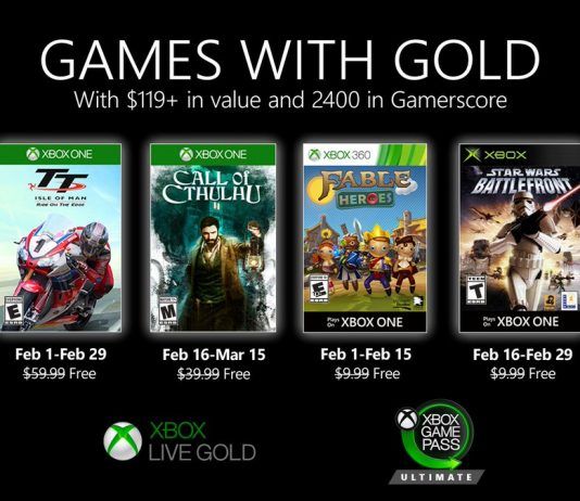 Ya conocemos los juegos gratuitos de Xbox Live Gold de febrero