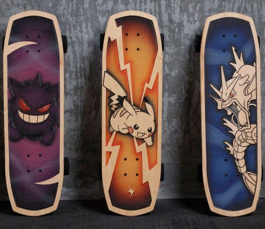 Pokémon contará con su propia línea de tablas de skate