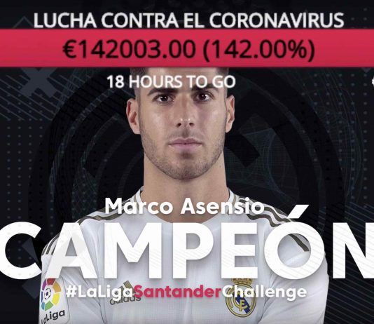 Éxito de recaudación en el torneo benéfico #LaLigaSantanderChallenge que ganó Asensio