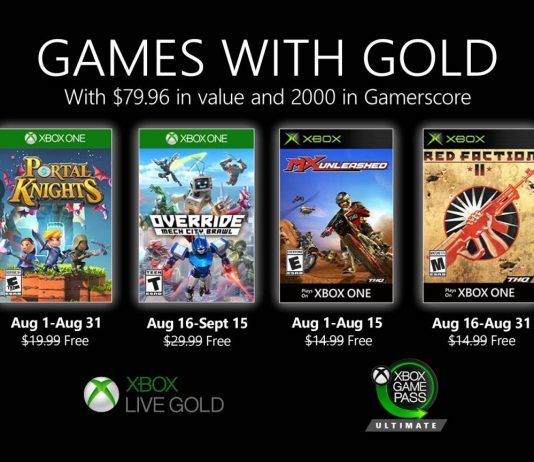 Caballeros, Mechas y más... Ya conocemos los Games With Gold de agosto