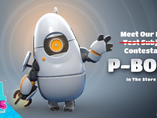 Fall Guys recibe un atuendo inspirado en P-Body de Portal 2