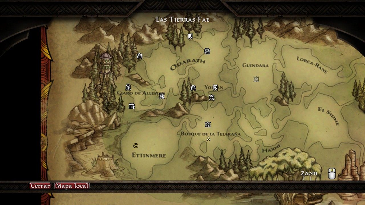 Kingdoms of Amalur Re-Reconing mapa
