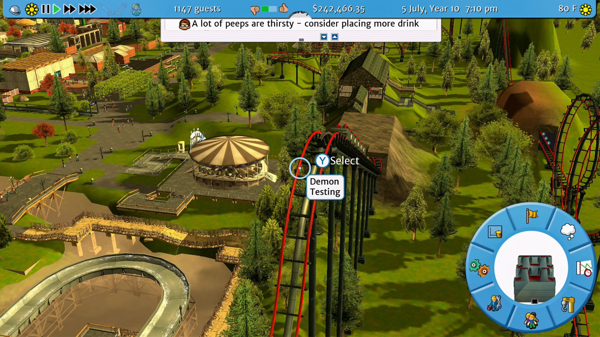 Lugar de la noche Simplificar galope Roller Coaster Tycoon 3: Análisis de la versión de Nintendo Switch