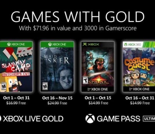 Ya conocemos los Games with GOLD de octubre que llegan a Xbox