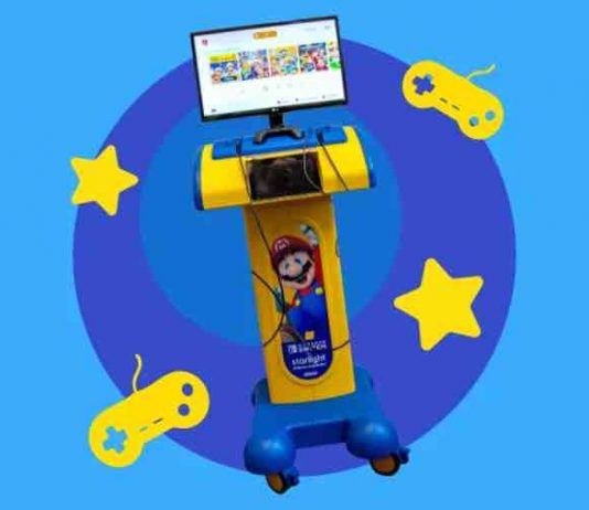 Nintendo y Starlight lanzan una Gaming Station para llevar Switchs de fácil desinfección a hospitales