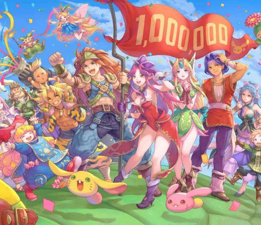 Trials of Mana supera el millón de copias vendidas y lo celebra con una ilustración