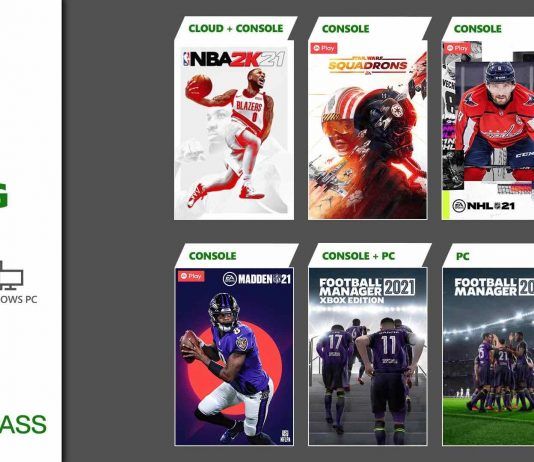 NBA 2K21, Star Wars Squadron y más se unirán en marzo al Xbox Game Pass Ultimate