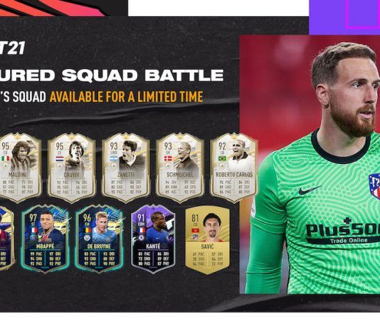 FIFA 21 lanza un nuevo desafío en Squad Battles dedicado a Jan Oblak y tiene sobres previsualizables