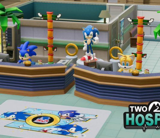 Sonic pasa consulta en el médico y llegará a Two Point Hospital