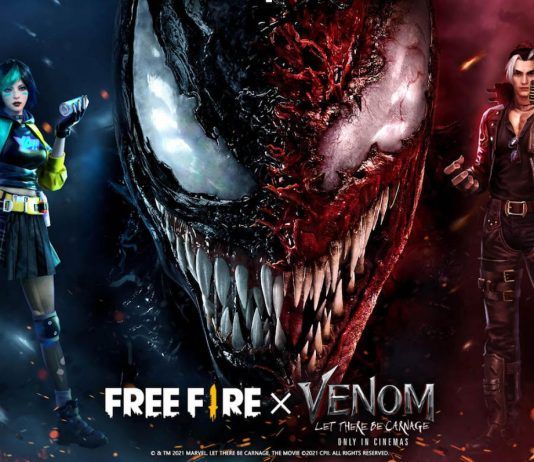 Free Fire anuncia crossover con VENOM: Habrá Matanza