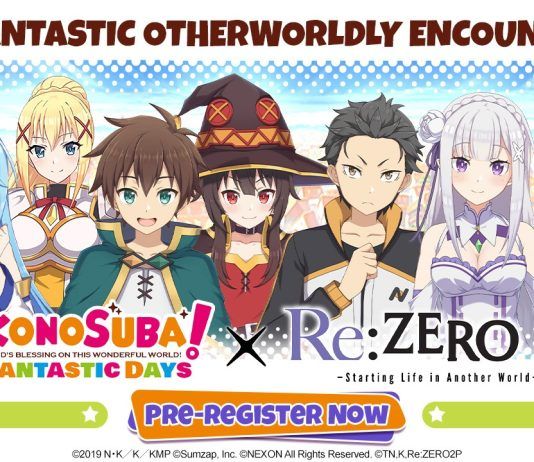 KonoSuba: Días fantásticos ya se prepara para su colaboración con Re:Zero KonoSuba: Días fantásticos