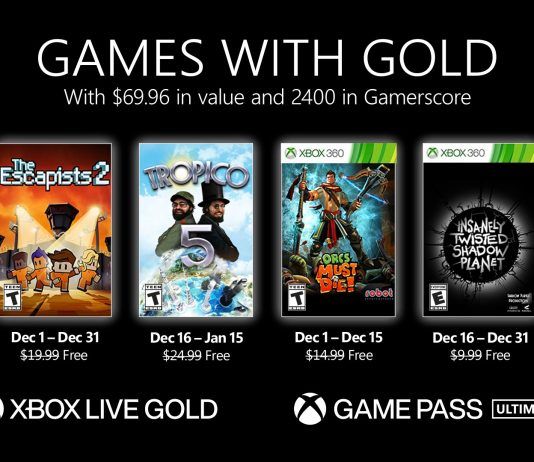 Cárceles, dictadores... Anunciados los Games with Gold de diciembre