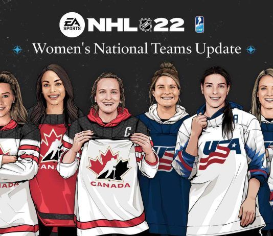 Los equipos femeninos debutan por primera vez en NHL 22