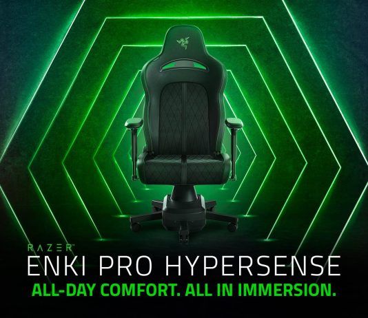 Razer presenta la silla gaming Enki Pro HyperSense con sistema háptico