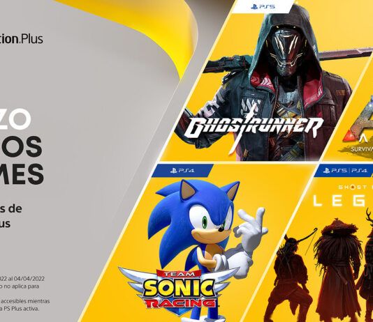 Confirmados los juegos de marzo de PS Plus: GhostRunner en PS5, Team Sonic Racing y mucho más