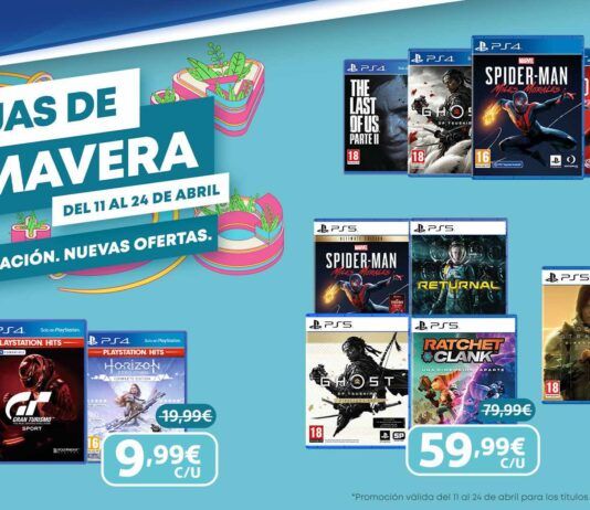 Las Rebajas de Primavera llegan también a los juegos físicos de PS4 y PS5