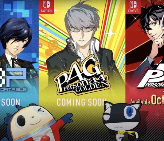 Se confirma la llegada de Persona 3, Persona 4 y Persona 5 a Nintendo Switch