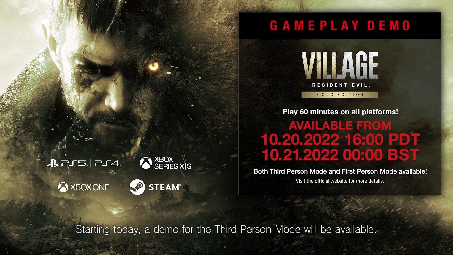 Resident Evil Village Gold Edition Demo