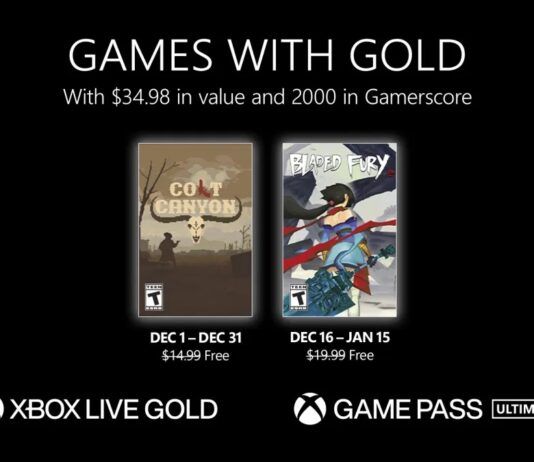 Microsoft anuncia los títulos Xbox Live Games Wiith Gold de diciembre