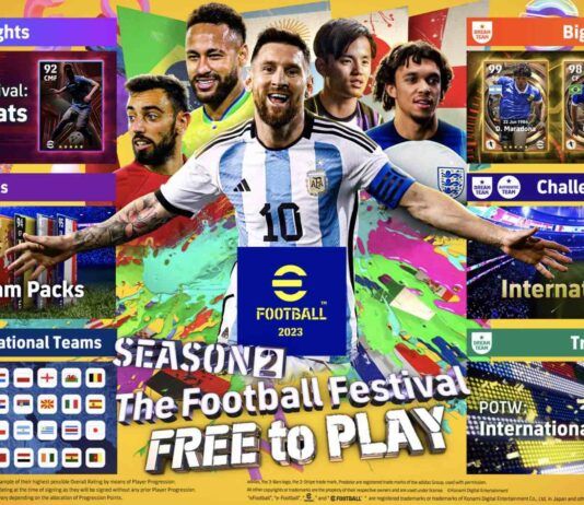 La Seasson 2 de eFootball 2023 nos trae “The Football Festival” con 40 selecciones