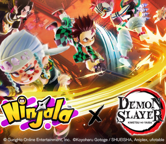 Ninjala inicia la infiltración al dominio del demonio con su colaboración con Demon Slayer: Kimetsu No Yaiba