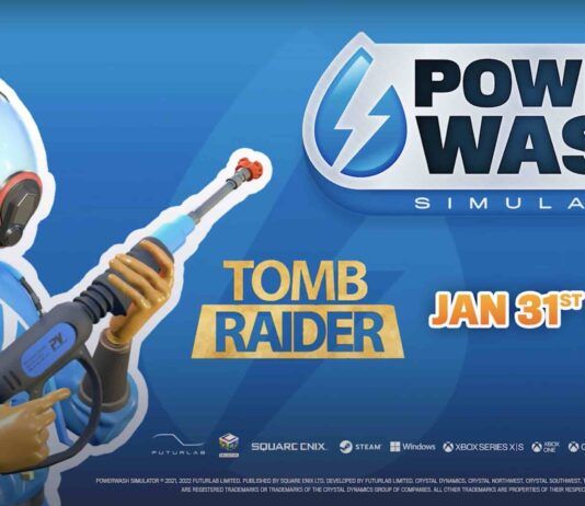 El crossover que no esperabas: Tomb Raider llega a POWERWASH SIMULATOR