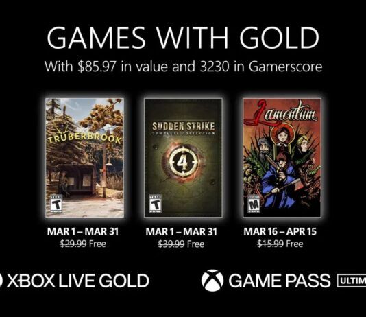 Anunciados los Games With Gold de marzo Games With Gold