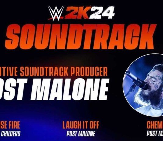Post Malone producirá la banda sonora de WWE 2K24... y lucharemos con él