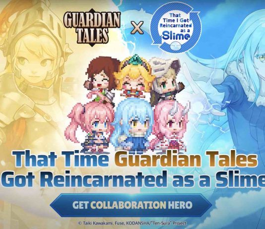Guardian Tales presenta su colaboración con el anime "That Time I Got Reincarnated as a Slime"