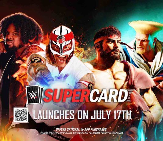 Dos mundos colisionan en WWE SuperCard con el evento limitado de Street Fighter 6