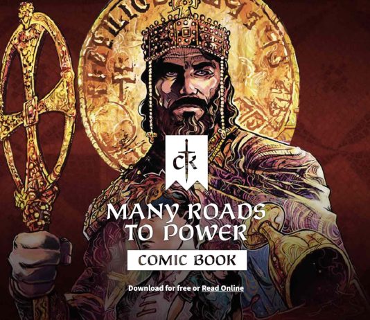 Ya disponible y gratis el cómic Crusader Kings III: Many Roads to Power