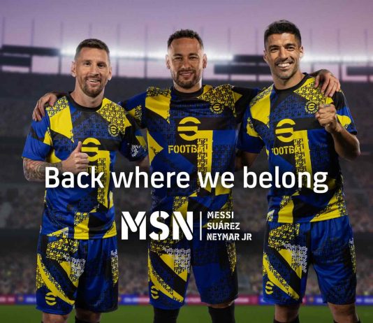 Messi, Neymar y Suarez, la MSN, vuelve a juntarse en eFootball