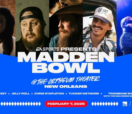 Chris Stapleton, Jerry Roll y Shaboozey encabezan EA SPORTS PRESENTS MADDEN BOWL