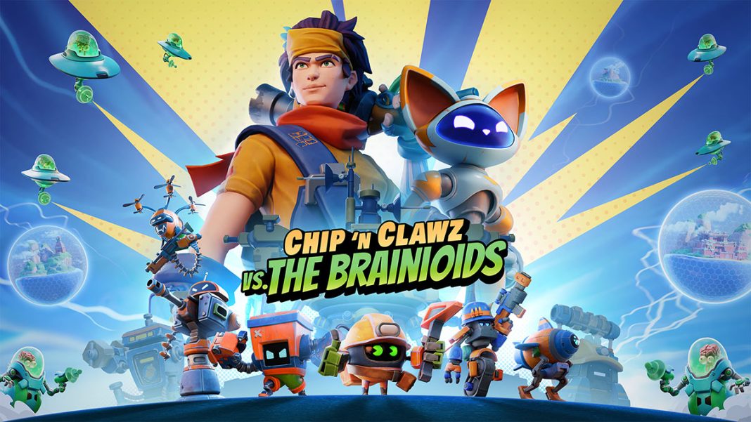 Chip 'N Clawz VS. The Brainioids -KeyArt-1920x1080