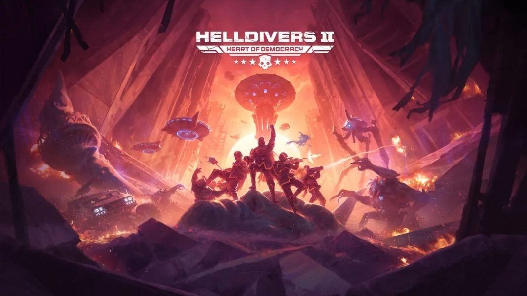 Helldivers 2- Corazón de la Democracia art