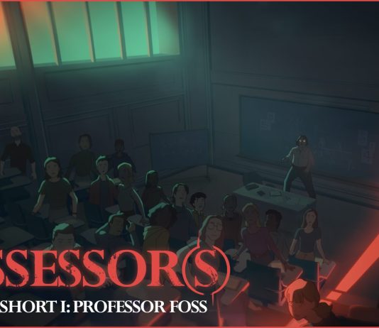 Possessor(s) imparte clase mostrando un personaje clave: El Profesor Foss