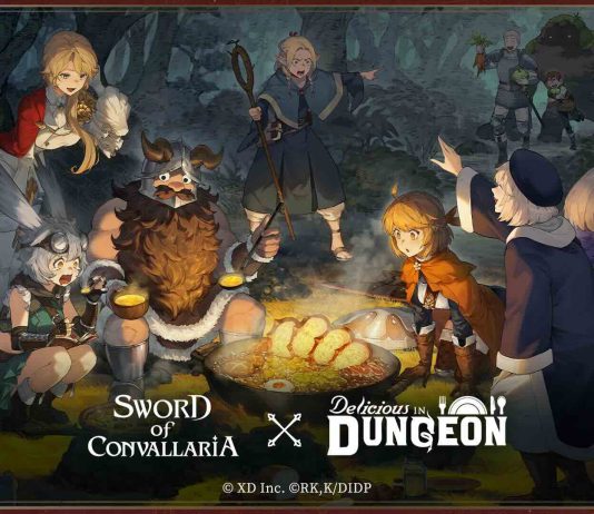 Ya disponible el evento crossover Sword of Convallaria x Delicious in Dungeon