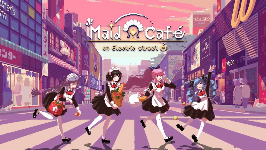 Maid Cafe on Electric Street Art